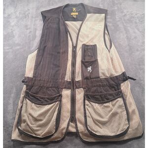 Browning Men's 2XL Shooting Hunting Vest Mesh Shell Pockets